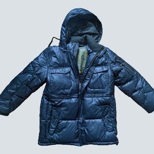 Vintage GAP 1969 Down Hooded Parka Winter Jacket in Black sz L